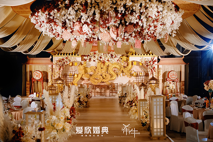 香格香槟色新中式婚礼